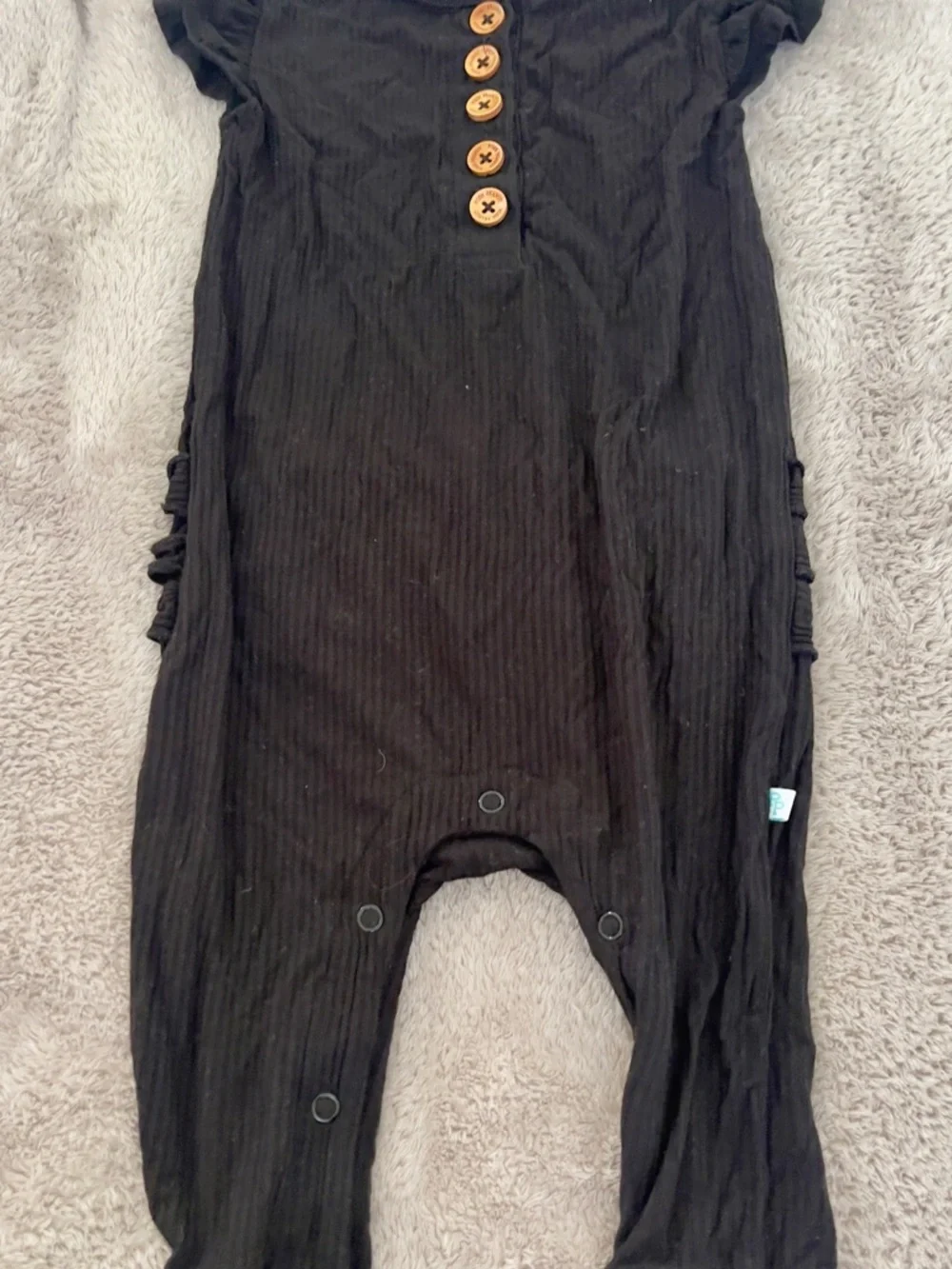 Posh Peanut Ruffle Rompers - Picture 5 of 8